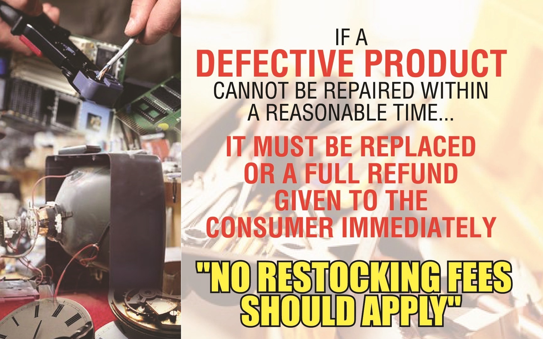 c.	Defective Goods – Repairs Flyer 